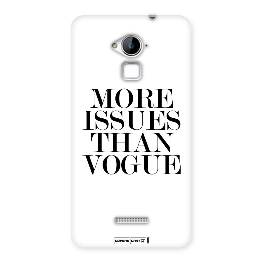 More Issues than Vogue (White) Back Case for Coolpad Note 3