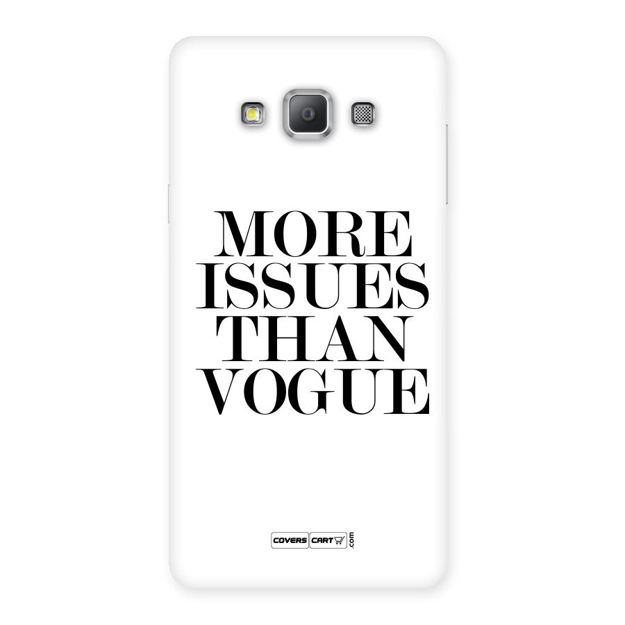 More Issues than Vogue (White) Back Case for Galaxy A7