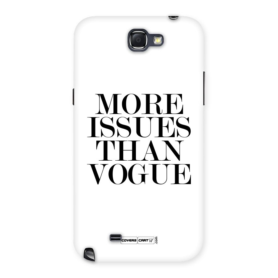 More Issues than Vogue (White) Back Case for Galaxy Note 2