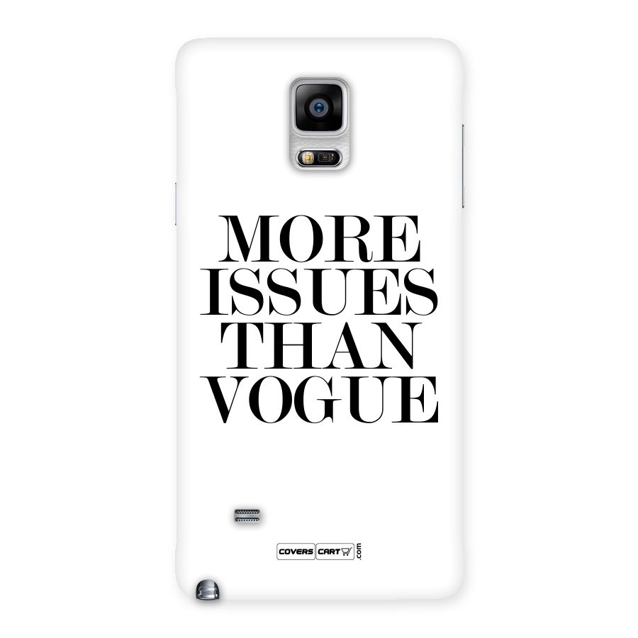 More Issues than Vogue (White) Back Case for Galaxy Note 4