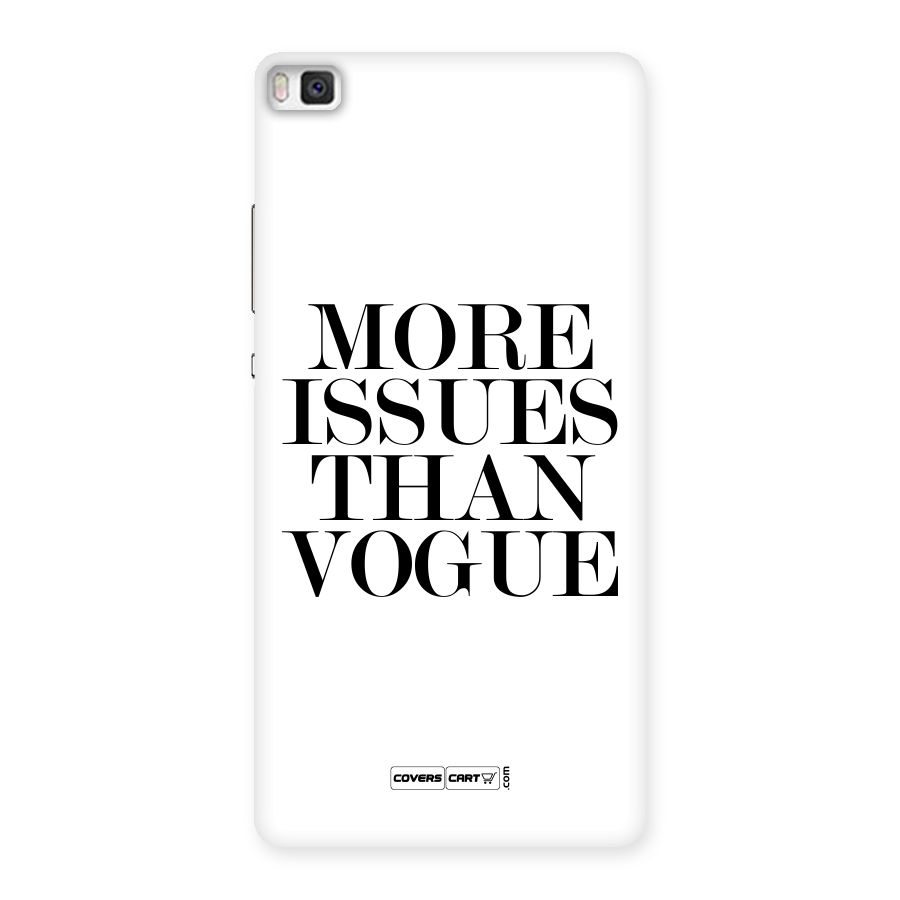 More Issues than Vogue (White) Back Case for Huawei P8