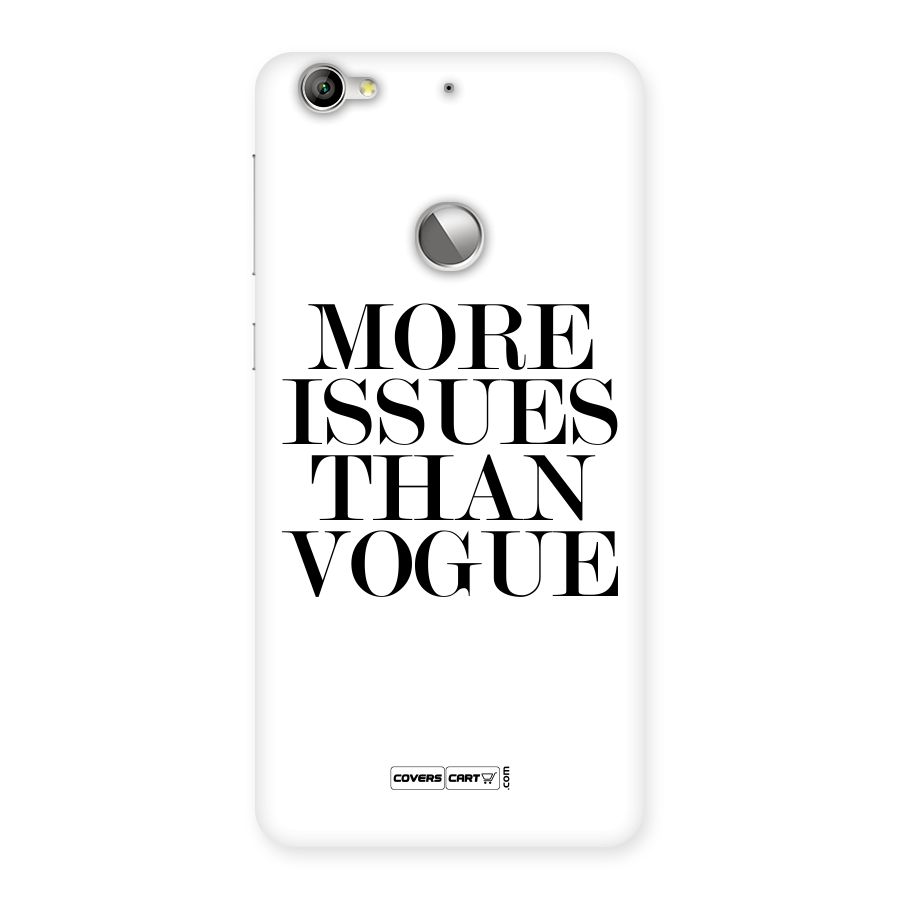 More Issues than Vogue (White) Back Case for LeTV Le 1s