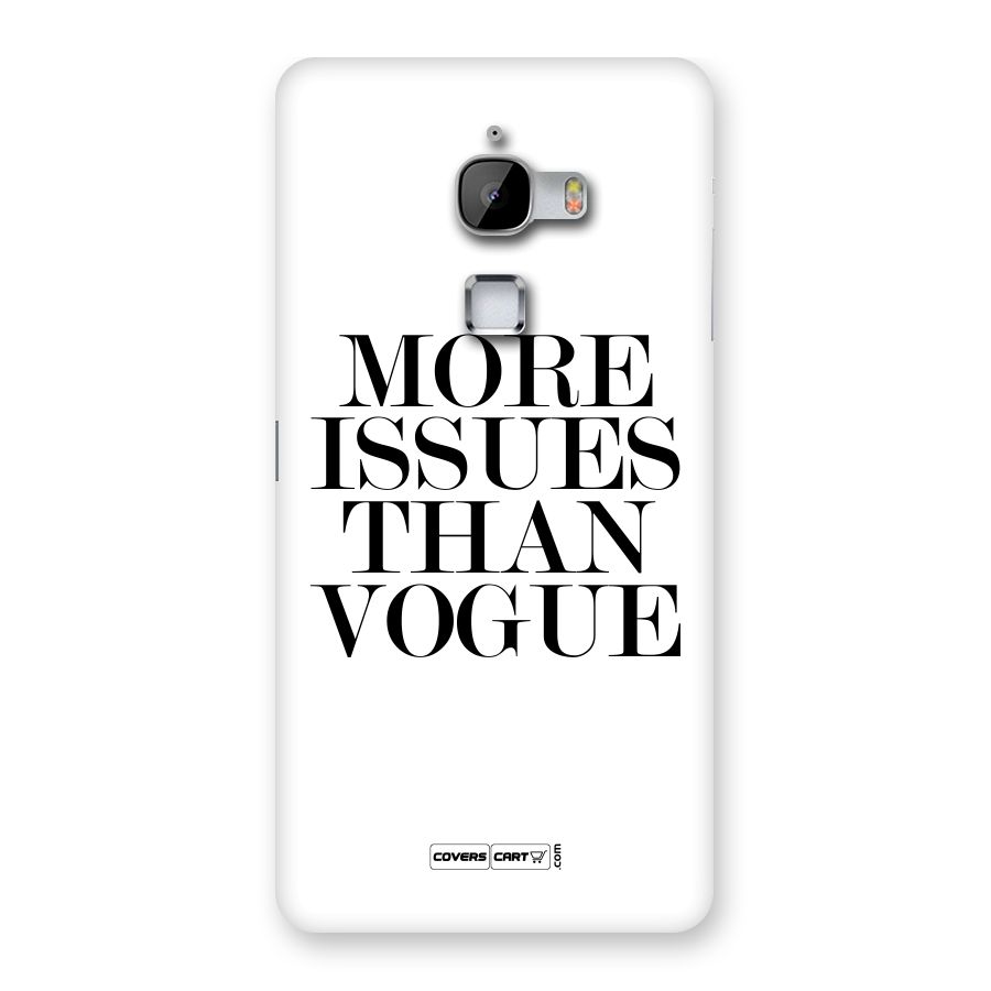 More Issues than Vogue (White) Back Case for LeTv Le Max