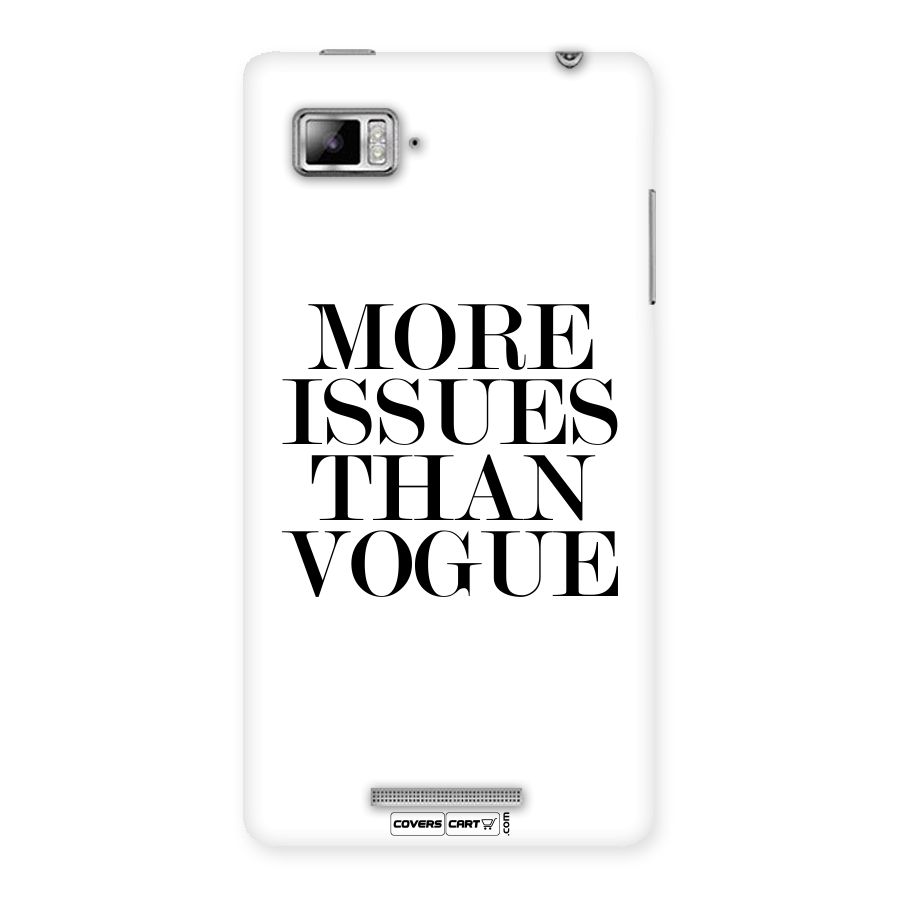 More Issues than Vogue (White) Back Case for Lenovo Vibe Z K910