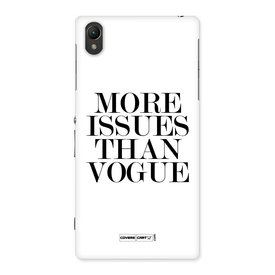 More Issues than Vogue (White) Back Case for Sony Xperia Z1