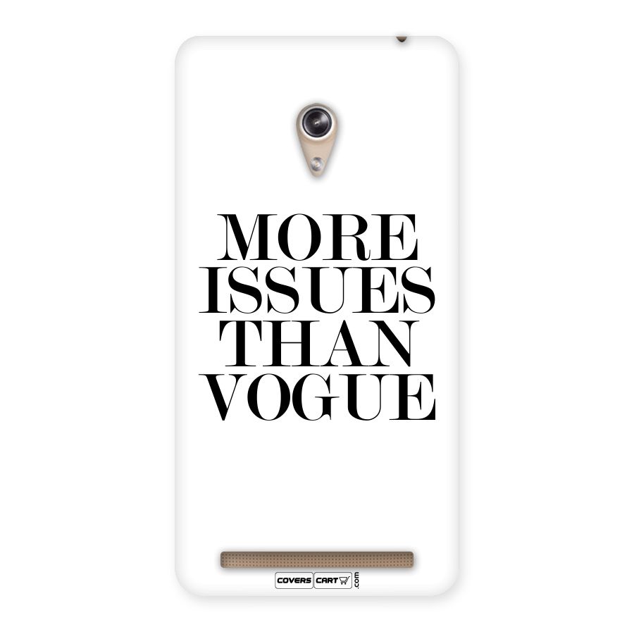 More Issues than Vogue (White) Back Case for Zenfone 6