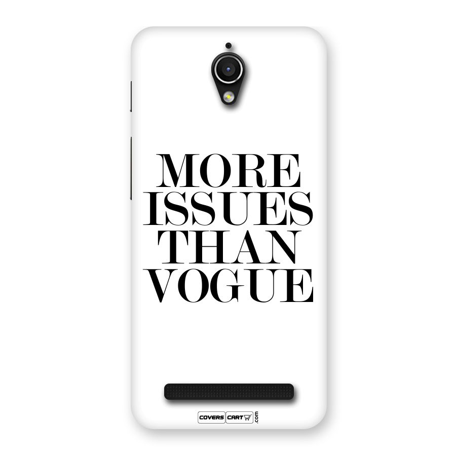 More Issues than Vogue (White) Back Case for Zenfone Go