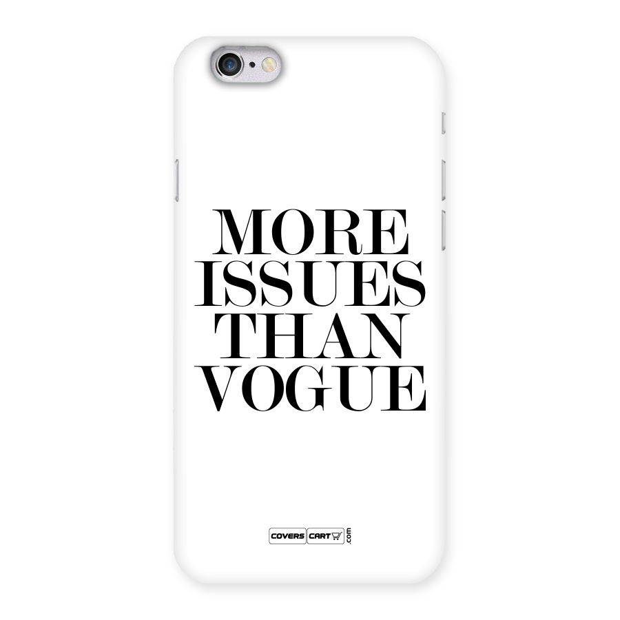 More Issues than Vogue (White) Back Case for iPhone 6 6S