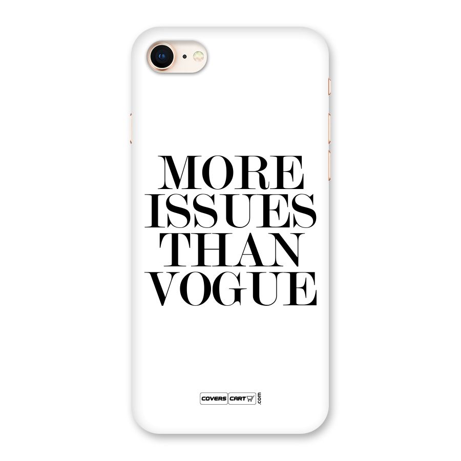 More Issues than Vogue (White) Back Case for iPhone 8
