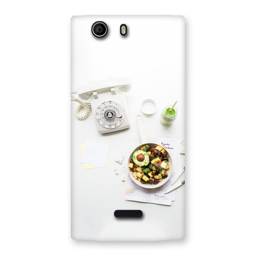 Morning Breakfast Back Case for Canvas Nitro 2 E311
