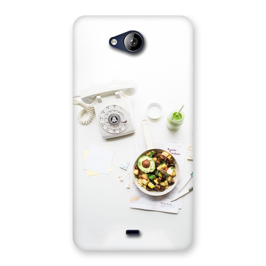 Morning Breakfast Back Case for Canvas Play Q355