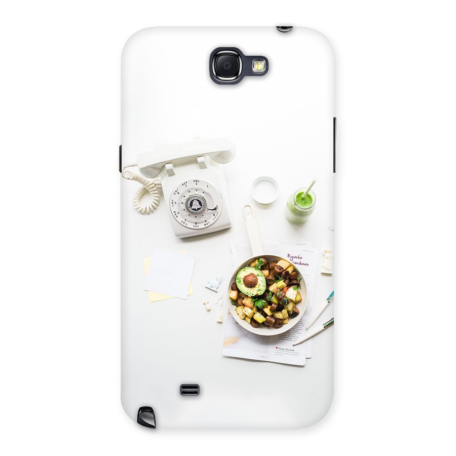 Morning Breakfast Back Case for Galaxy Note 2
