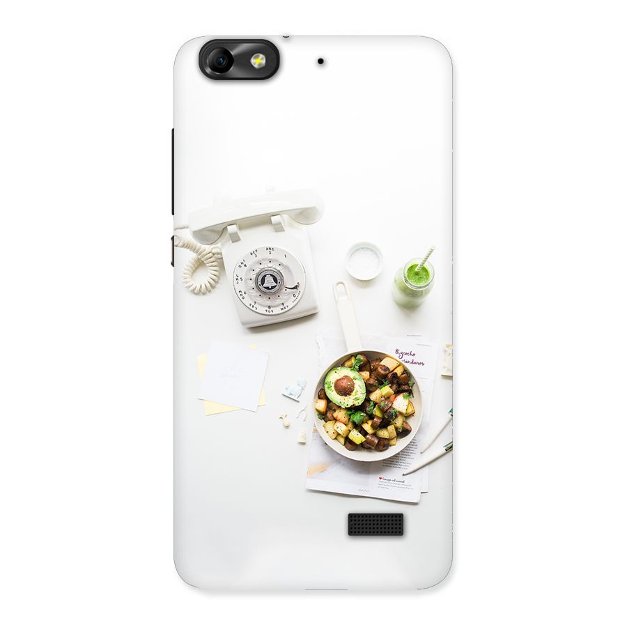 Morning Breakfast Back Case for Honor 4C