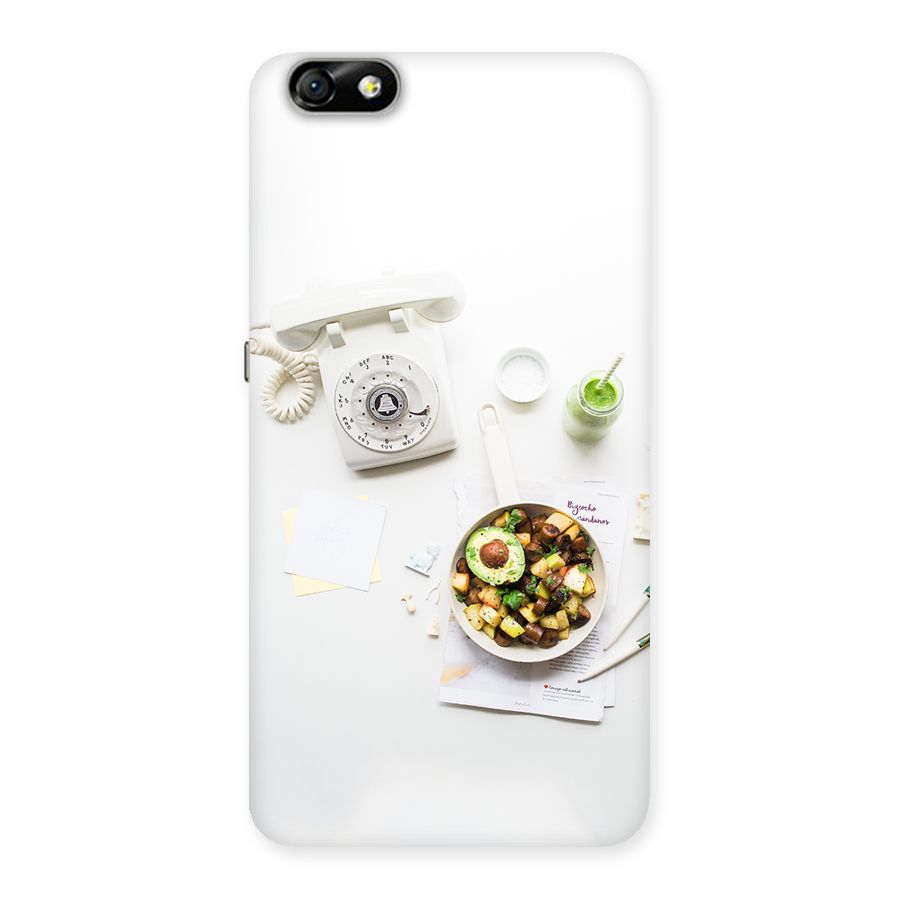 Morning Breakfast Back Case for Honor 4X