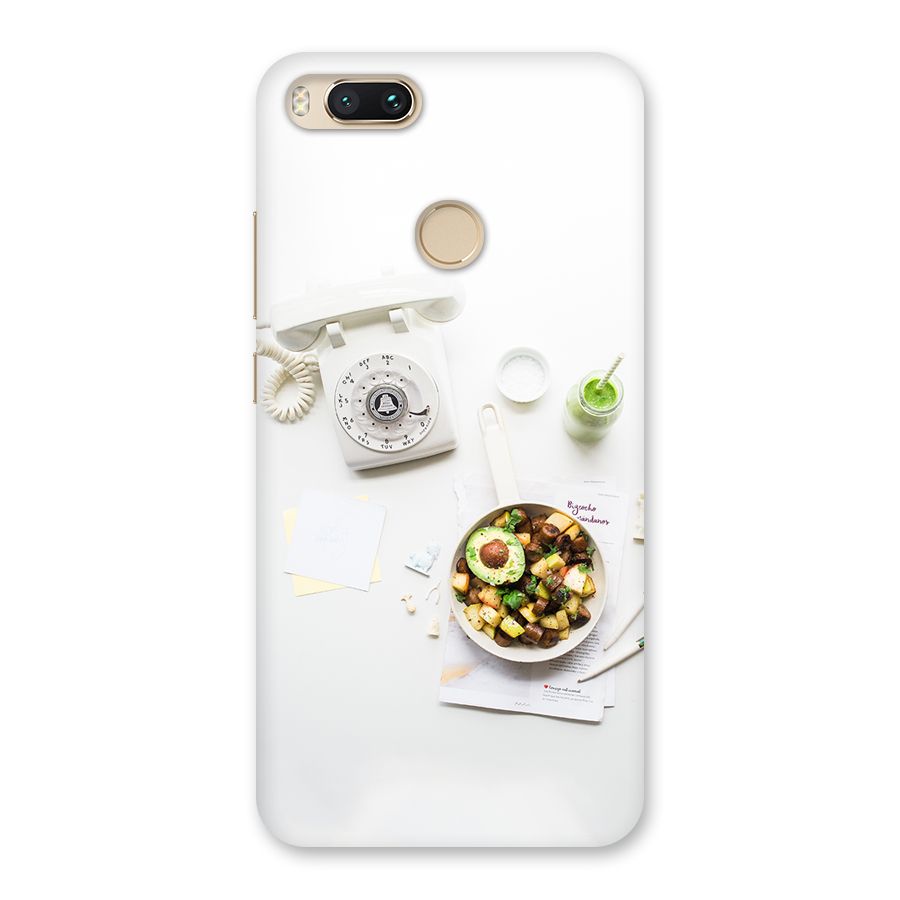 Morning Breakfast Back Case for Mi A1