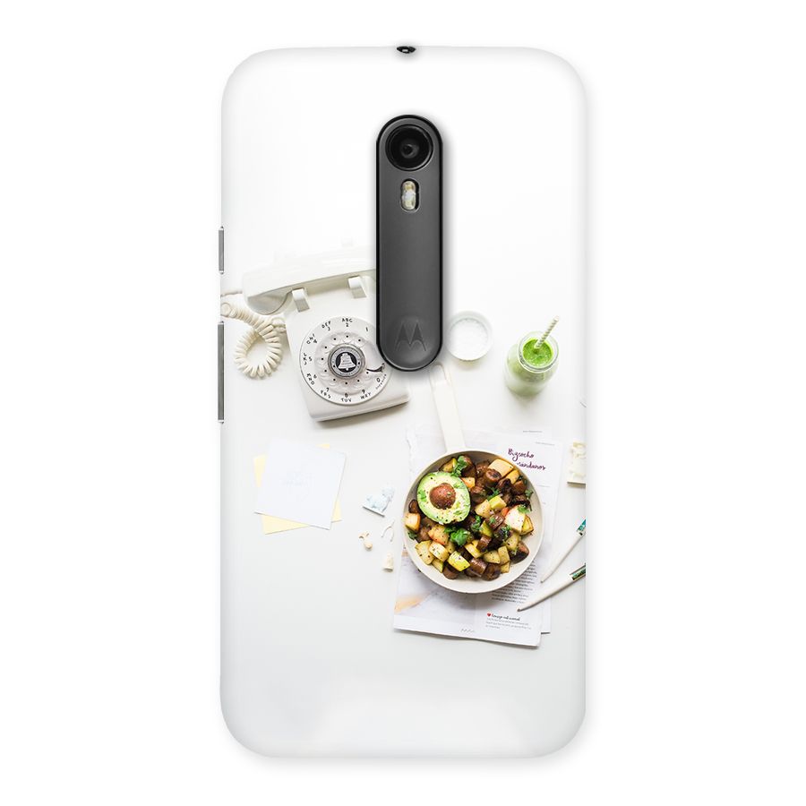 Morning Breakfast Back Case for Moto G3