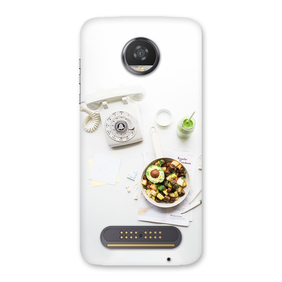 Morning Breakfast Back Case for Moto Z2 Play