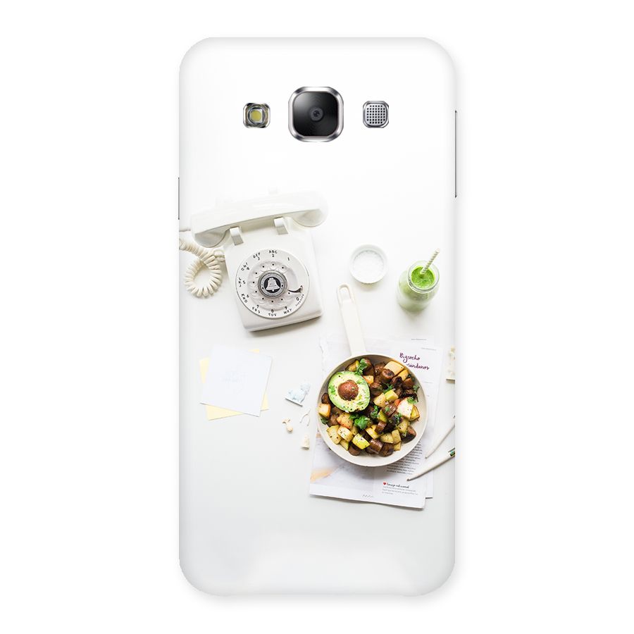 Morning Breakfast Back Case for Samsung Galaxy E5