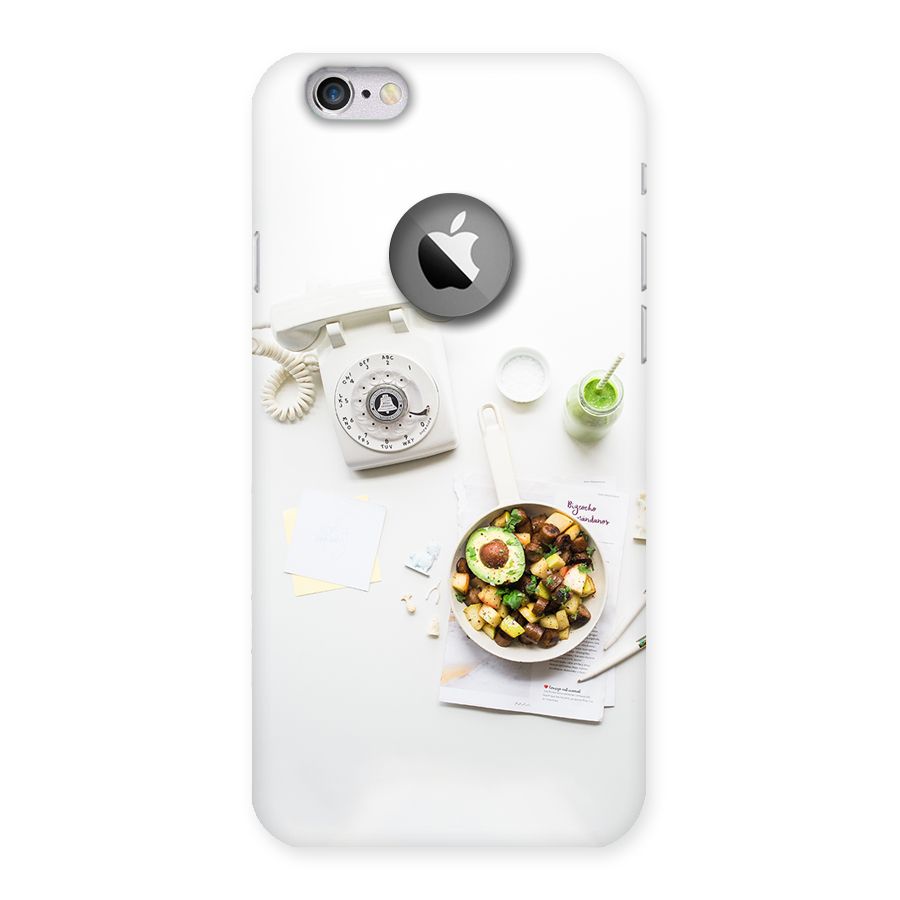 Morning Breakfast Back Case for iPhone 6 Logo Cut