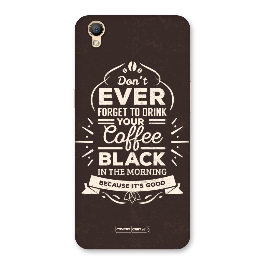 Morning Coffee Love Back Case for Oppo A37
