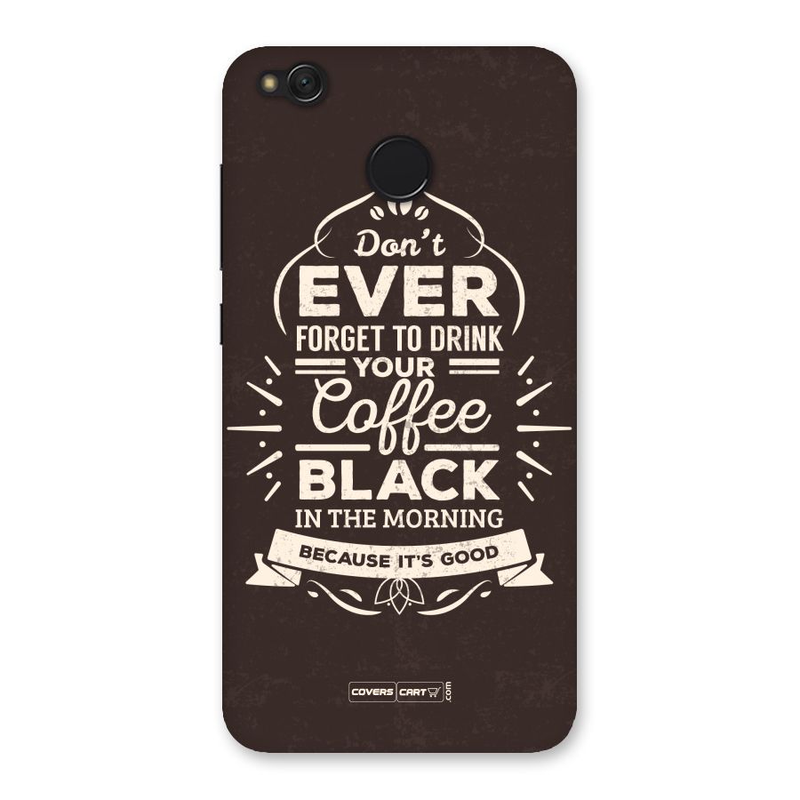 Morning Coffee Love Back Case for Redmi 4