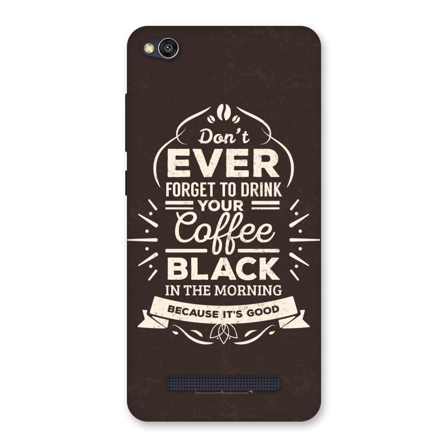 Morning Coffee Love Back Case for Redmi 4A