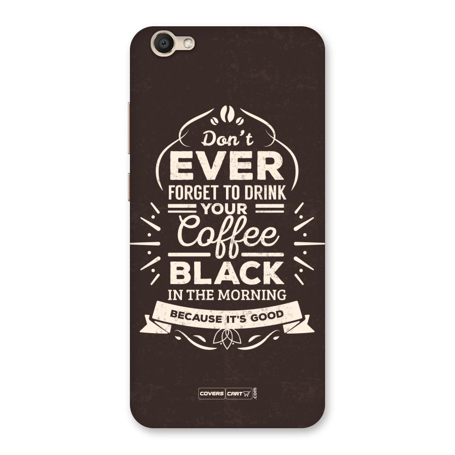 Morning Coffee Love Back Case for Vivo V5