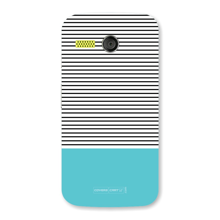 Deep Sky Blue Stripes Back Case for Moto G
