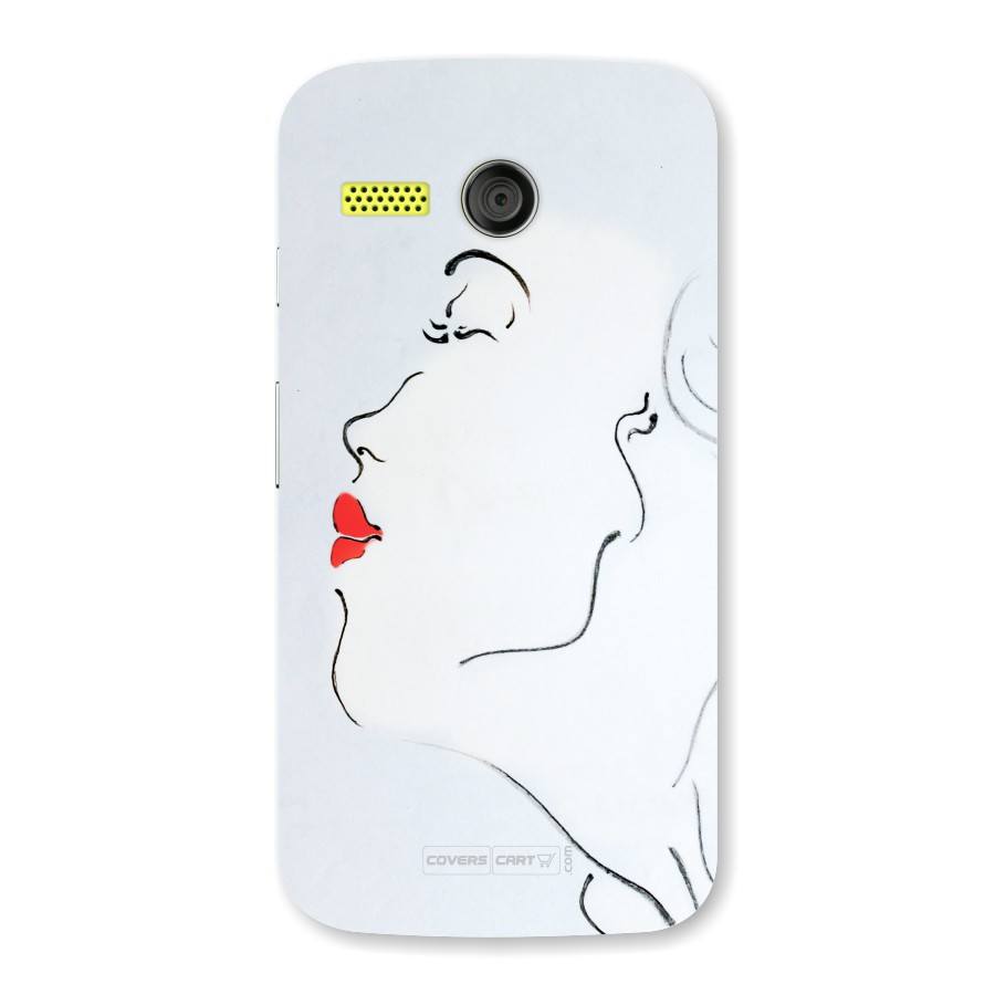 Girl in Red Lipstick Back Case for For Moto G