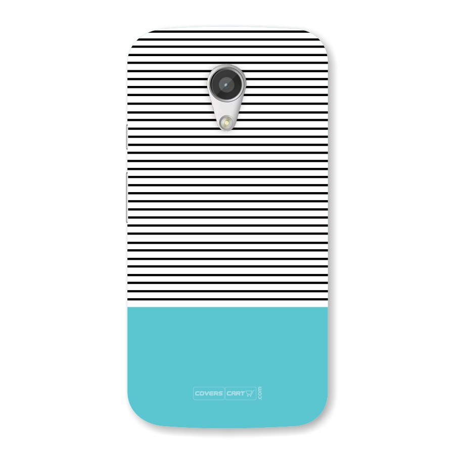 Deep Sky Blue Stripes Back Case for Moto G2