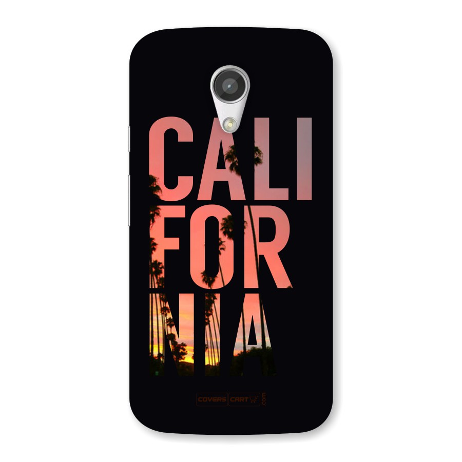 California Back Case for Moto G2