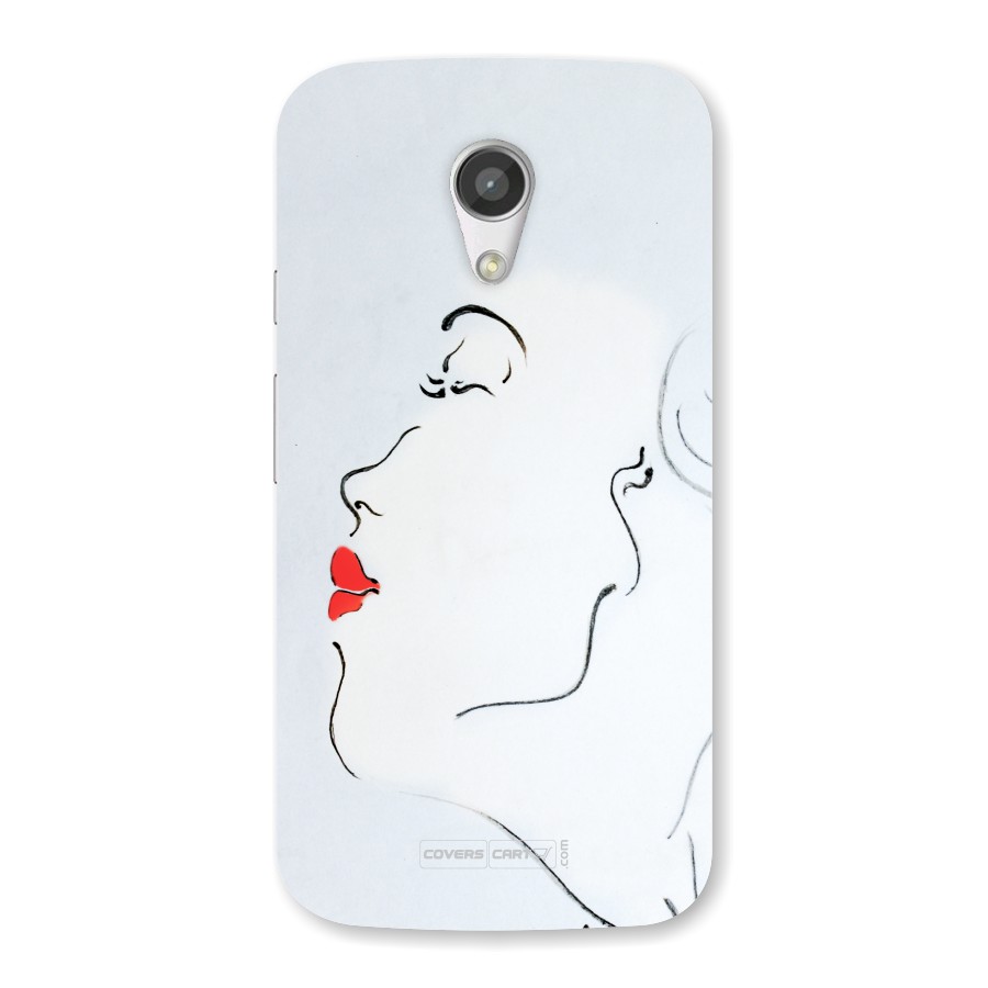 Girl in Red Lipstick Back Case for For Moto G2