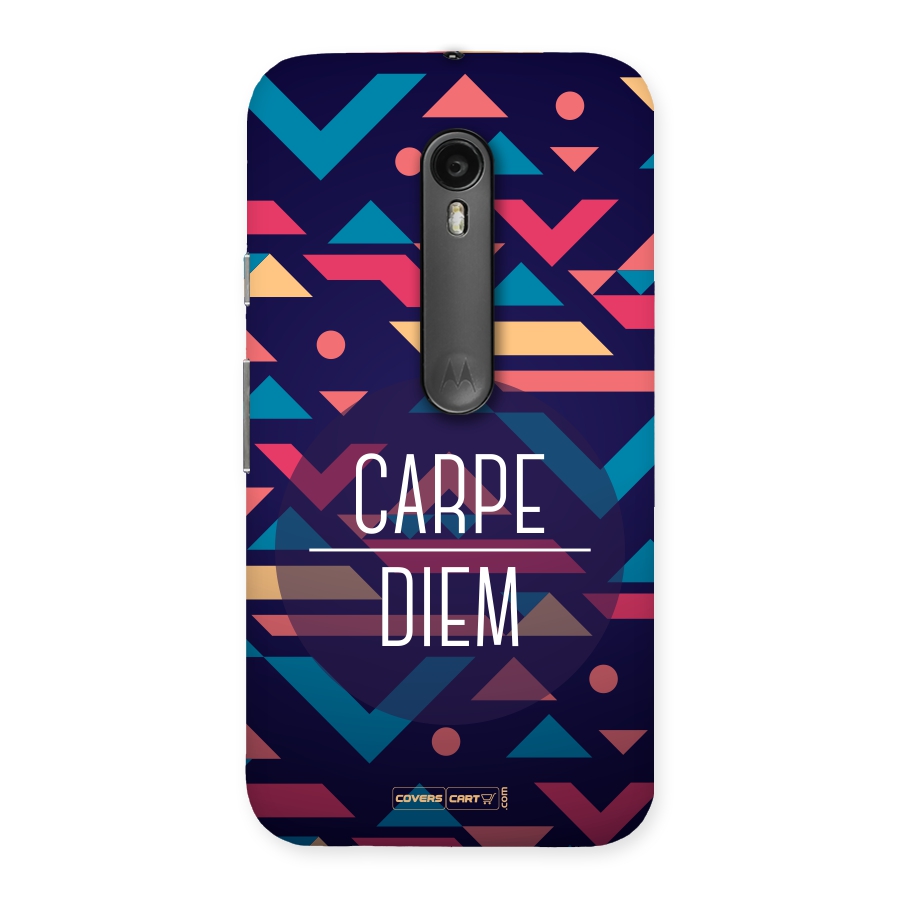 Carpe Diem Back Case for Moto G3