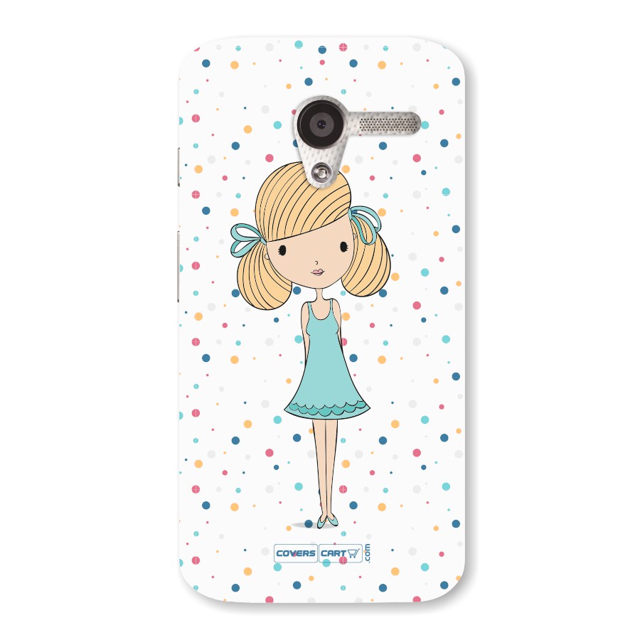 Cute Girl Back Case for Moto X