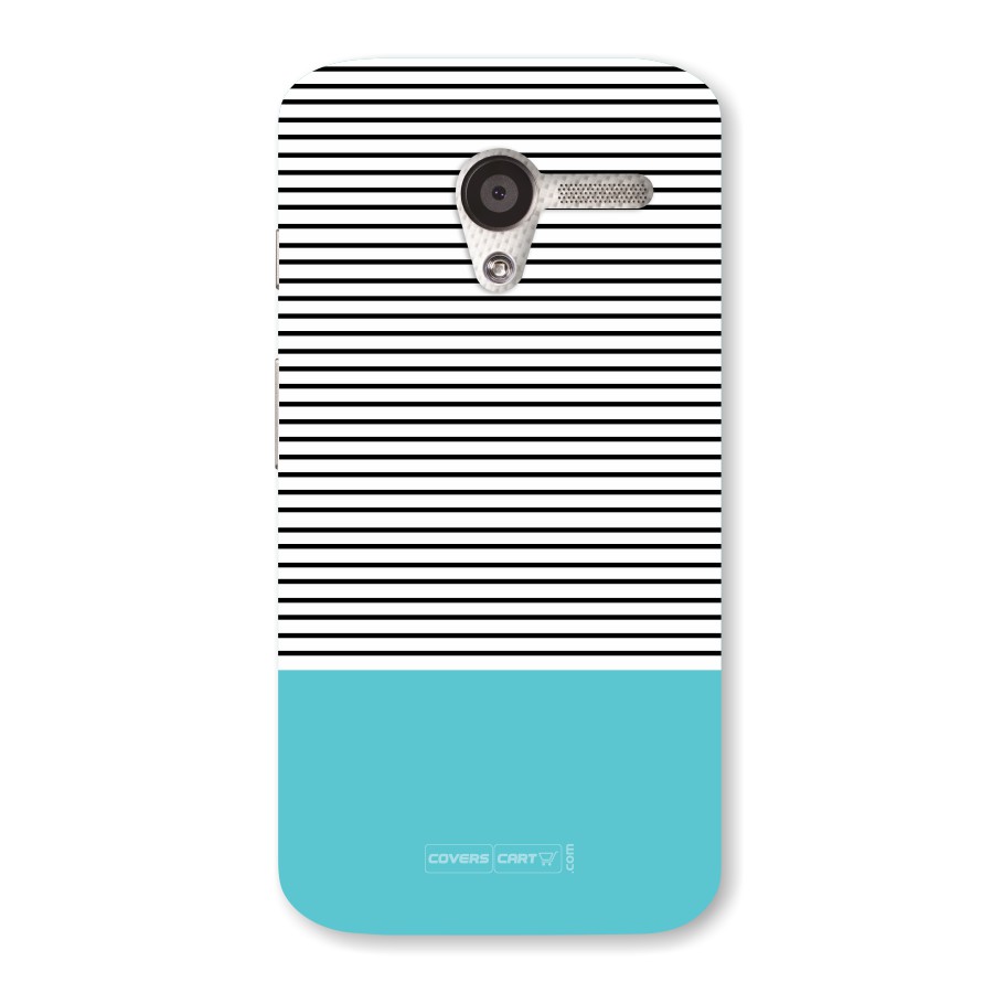 Deep Sky Blue Stripes Back Case for Moto X