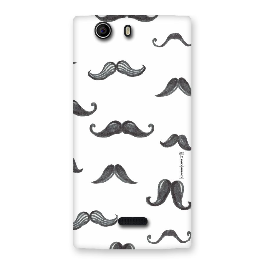 Moustache Pattern (Black) Back Case for Canvas Nitro 2 E311
