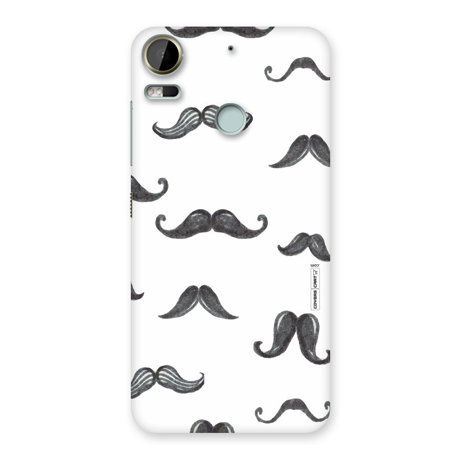 Moustache Pattern (Black) Back Case for Desire 10 Pro