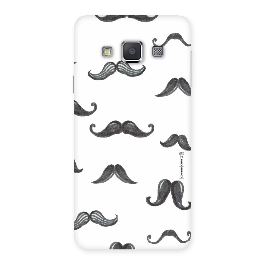 Moustache Pattern (Black) Back Case for Galaxy A3