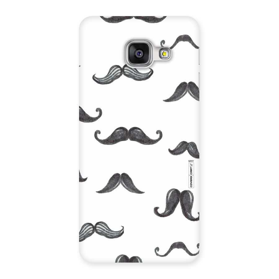 Moustache Pattern (Black) Back Case for Galaxy A3 2016