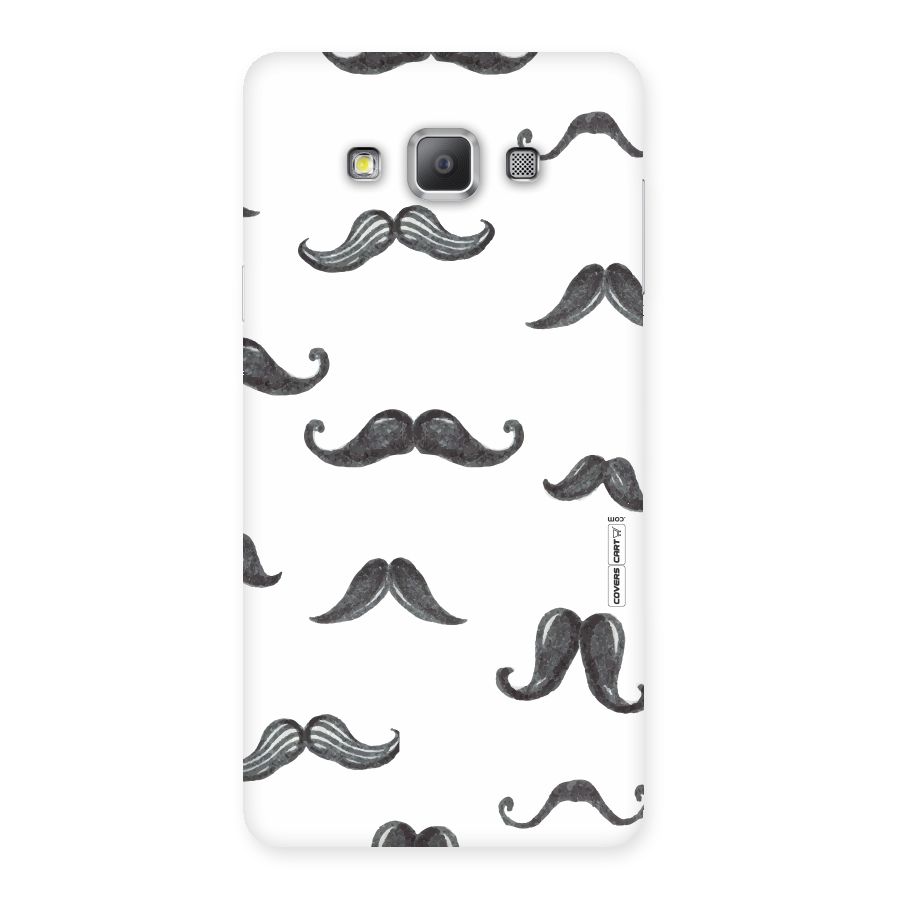 Moustache Pattern (Black) Back Case for Galaxy A7