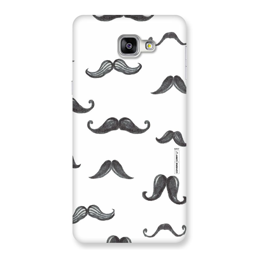 Moustache Pattern (Black) Back Case for Galaxy A9