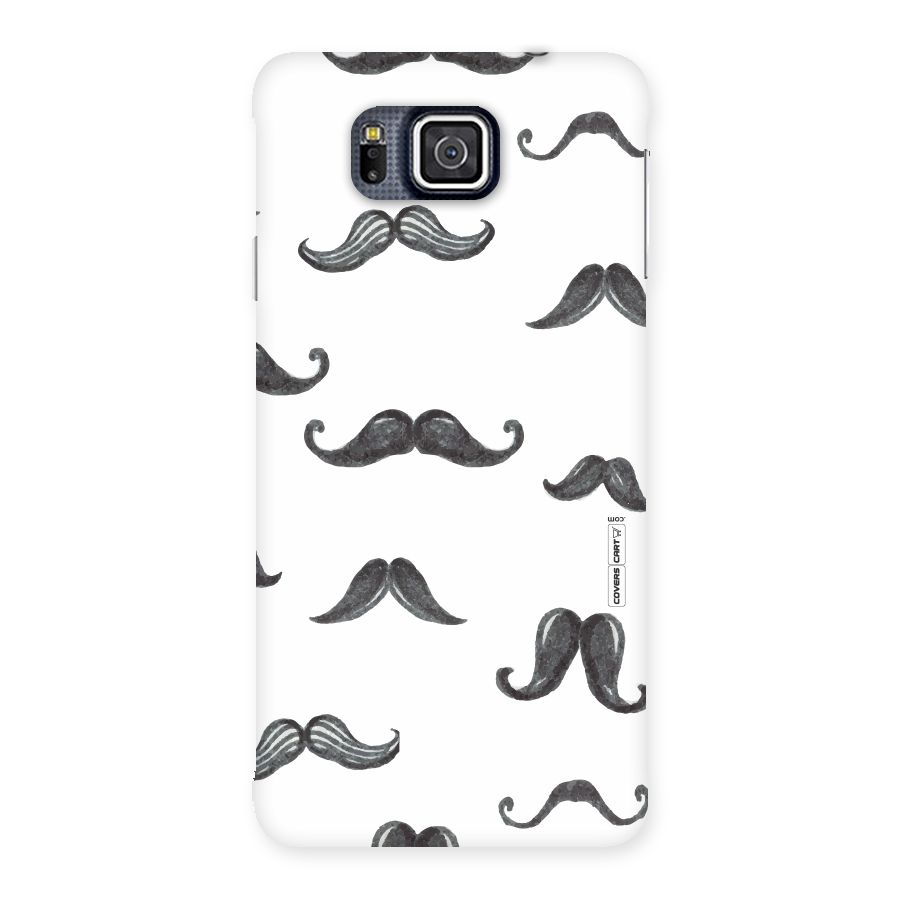 Moustache Pattern (Black) Back Case for Galaxy Alpha