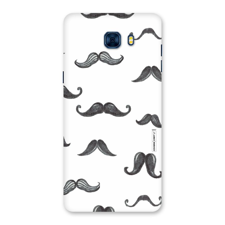 Moustache Pattern (Black) Back Case for Galaxy C7 Pro