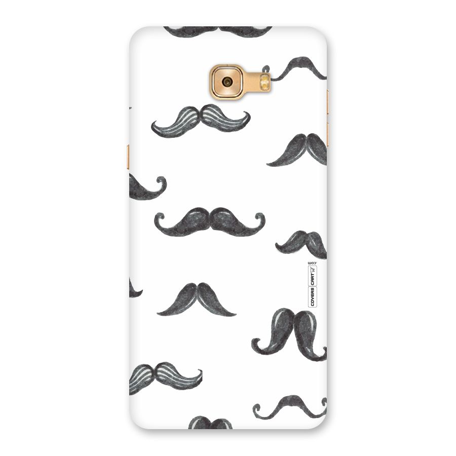 Moustache Pattern (Black) Back Case for Galaxy C9 Pro