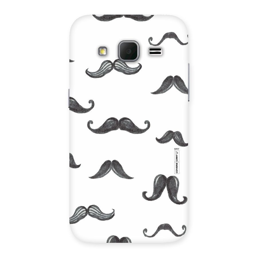 Moustache Pattern (Black) Back Case for Galaxy Core Prime