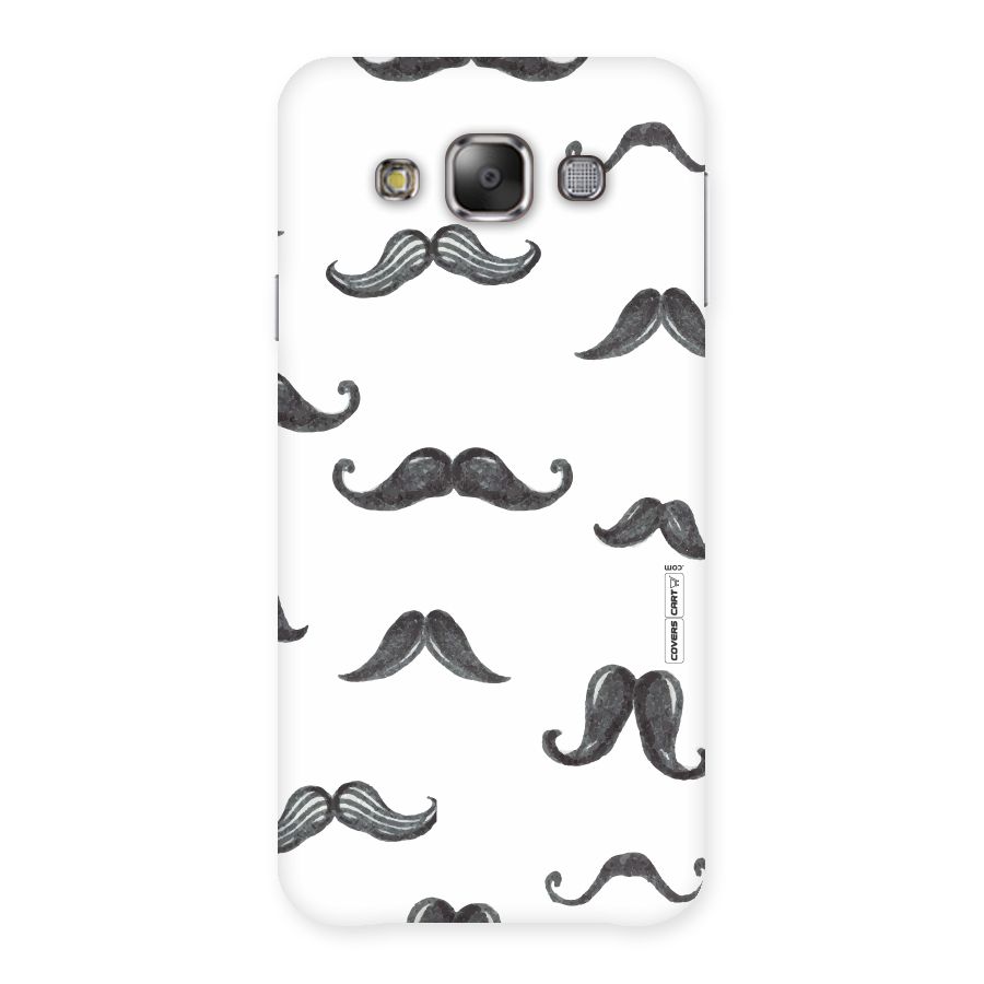 Moustache Pattern (Black) Back Case for Galaxy E7