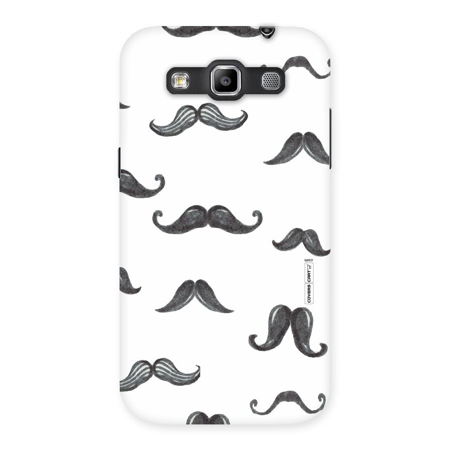 Moustache Pattern (Black) Back Case for Galaxy Grand Quattro