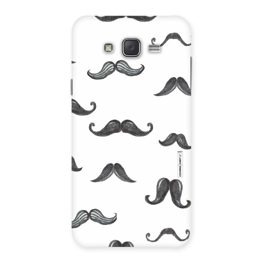 Moustache Pattern (Black) Back Case for Galaxy J7