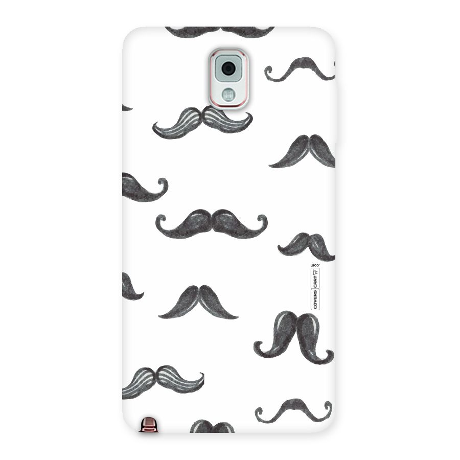 Moustache Pattern (Black) Back Case for Galaxy Note 3