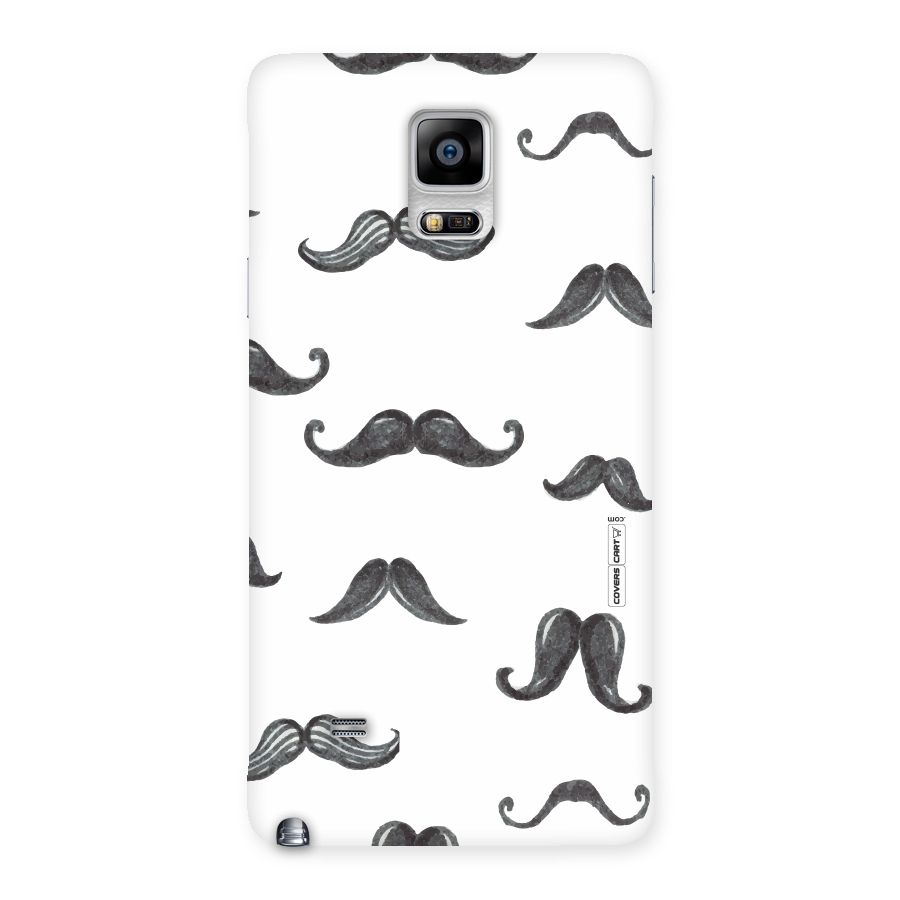 Moustache Pattern (Black) Back Case for Galaxy Note 4